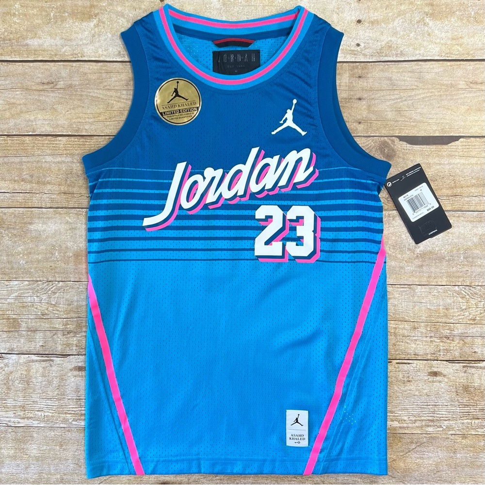 Jordan Boys Asahd Khaled Limited Edition Jersey Shorts Set‎ Abyss 956553-E54